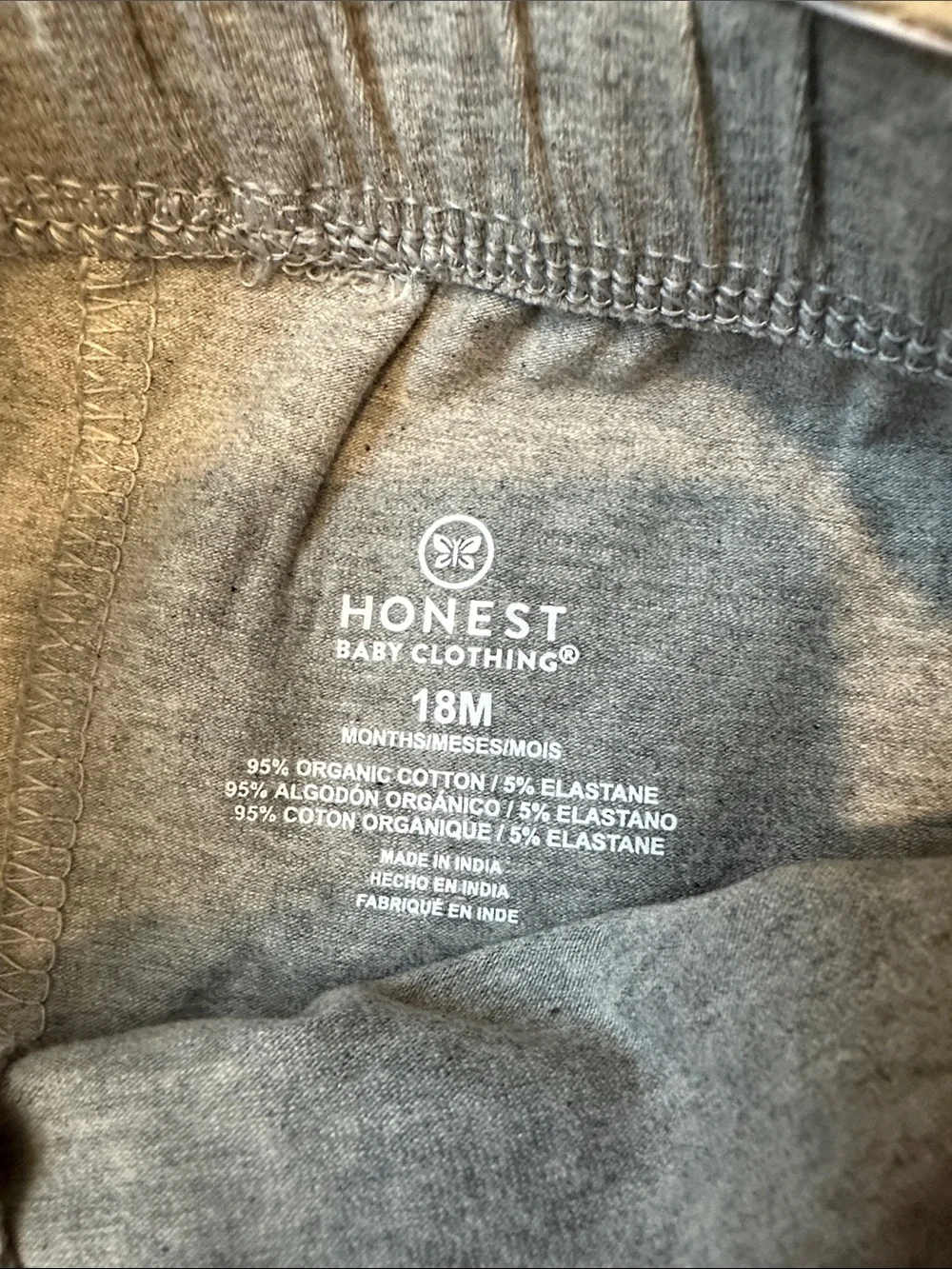 The Honest Company Heather Gray Kids Stretch Leggings